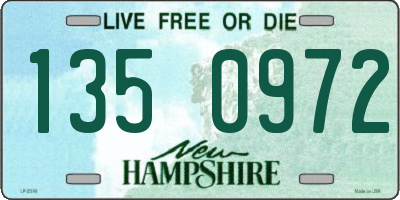 NH license plate 1350972
