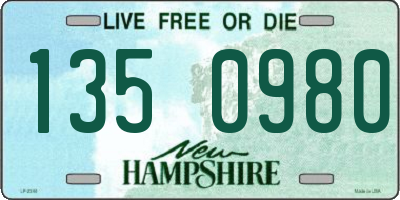 NH license plate 1350980