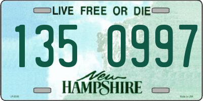NH license plate 1350997