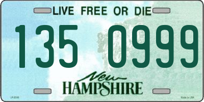 NH license plate 1350999