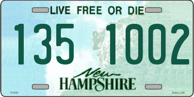 NH license plate 1351002
