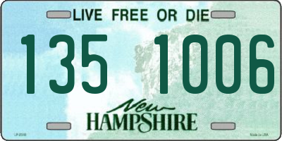 NH license plate 1351006
