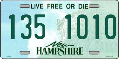 NH license plate 1351010