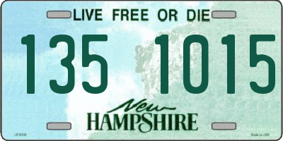 NH license plate 1351015