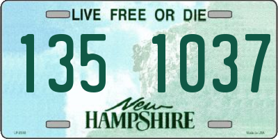 NH license plate 1351037
