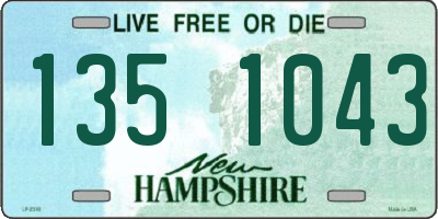 NH license plate 1351043