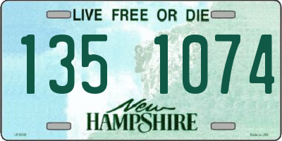 NH license plate 1351074