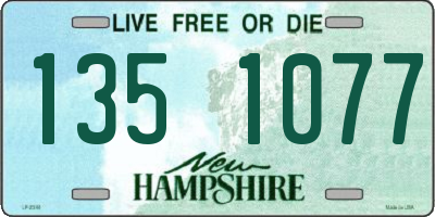 NH license plate 1351077