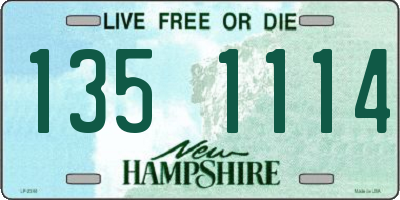 NH license plate 1351114