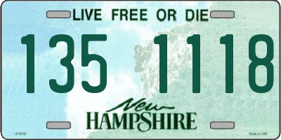 NH license plate 1351118