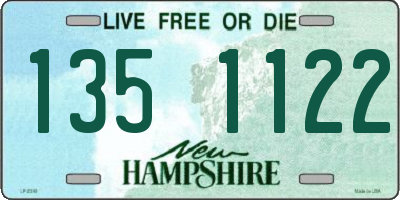 NH license plate 1351122