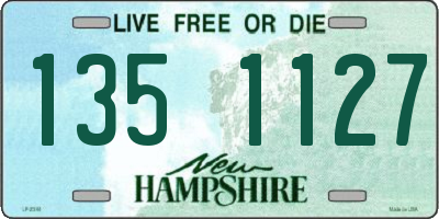 NH license plate 1351127