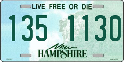 NH license plate 1351130