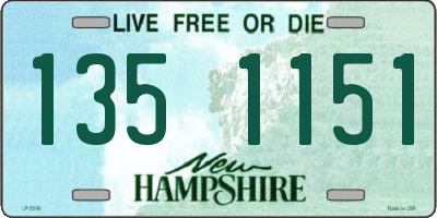 NH license plate 1351151
