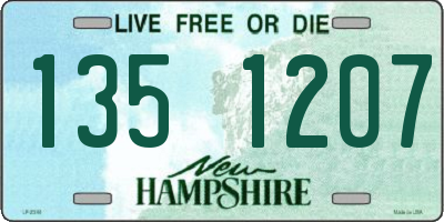 NH license plate 1351207
