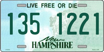 NH license plate 1351221