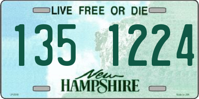 NH license plate 1351224