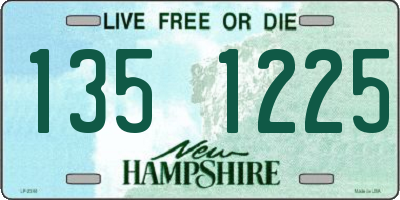 NH license plate 1351225
