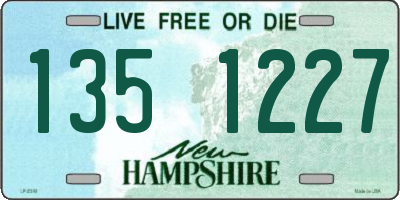 NH license plate 1351227