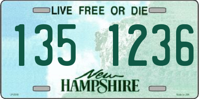 NH license plate 1351236