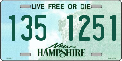 NH license plate 1351251