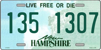 NH license plate 1351307