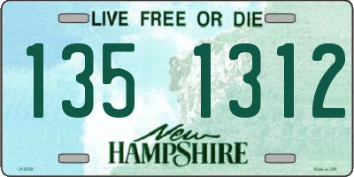 NH license plate 1351312