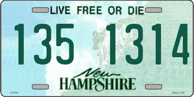 NH license plate 1351314
