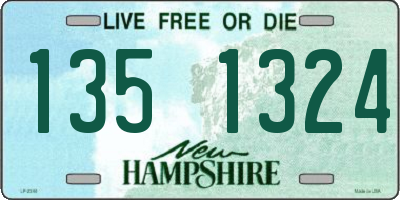 NH license plate 1351324