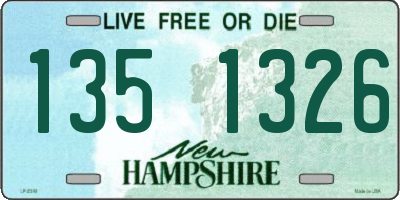 NH license plate 1351326