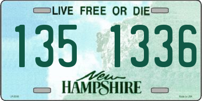 NH license plate 1351336