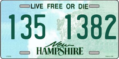 NH license plate 1351382