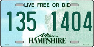 NH license plate 1351404