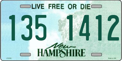 NH license plate 1351412
