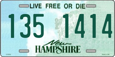 NH license plate 1351414