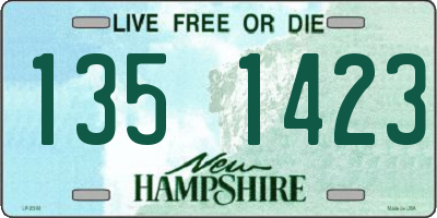 NH license plate 1351423