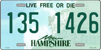 NH license plate 1351426