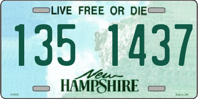 NH license plate 1351437