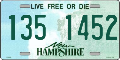 NH license plate 1351452