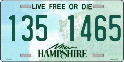 NH license plate 1351465