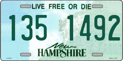 NH license plate 1351492