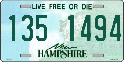 NH license plate 1351494
