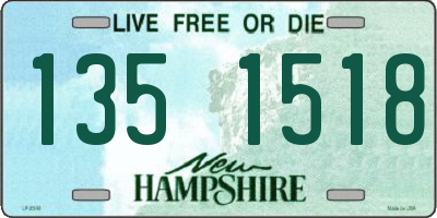 NH license plate 1351518