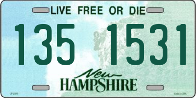 NH license plate 1351531