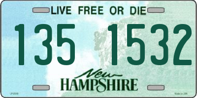NH license plate 1351532