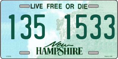 NH license plate 1351533