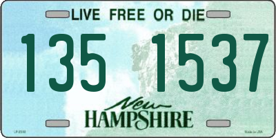 NH license plate 1351537
