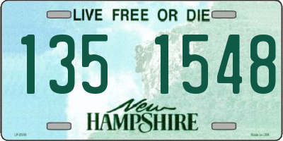 NH license plate 1351548