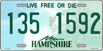 NH license plate 1351592
