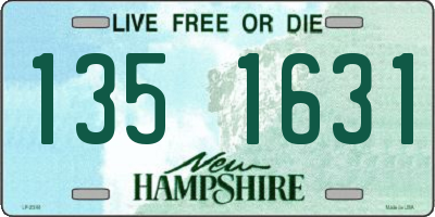 NH license plate 1351631